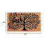 Onlymat Coir Doormat for Entrance, Non Slip Door Rectangular Rug with Heavy Duty Rubber Backing, Perfect for Indoor-Outdoor Use, Black and Beige Tree Imprint, 29.53