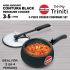 Hawkins Triniti Kitchen Set (Tava, Deep-Fry Pan, Inner Lid Pressure Cooker), Black (PCWSET1), Hard Anodised Aluminium