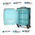 American Tourister Icor (Medium) 70Cms|Carry On Trolley Bag for Travel|Wet Pocket|Expandable|Polyester Luggage|Combination Lock|4 Spinner Wheel Suitcase for Men & Women (Teal)|Light Weight & Durable