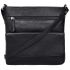 URBAN FOREST Troy Black Messenger Bag for Men