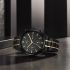 Titan Black and Gold Gray Dial Analog Stainless Steel Strap Watch for Men-NS1805KM03/NT1805KM03