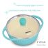 Hawkins 1.25 Litre Casserole, Aqua Baby Casserole with Glass Lid, Aqua Blue (UBC125G)