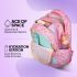 American Tourister Starlet, 25.5L Volume School Backpack with Front Organizer and Spacious Interiors for Girls & Women - Unicorn Tales