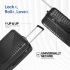 American Tourister Ivy Nxt 3PCSET (56 cm/68 cm/78 cm) Hardside Polycarbonate 4 Spinner Check-in Suitcase with Multi-Stage Telescopic Trolley and Mounted TSA Lock for Women & Men - Black