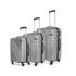 American Tourister Ivy Nxt 3PCSET (56 cm/68 cm/78 cm) Hardside Polycarbonate Check-in Suitcase with Multi-Stage Telescopic 4 Spinner Wheel Trolley and Mounted TSA Lock for Women & Men - Silver