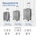 American Tourister Ivy Nxt 3PCSET (56 cm/68 cm/78 cm) Hardside Polycarbonate Check-in Suitcase with Multi-Stage Telescopic 4 Spinner Wheel Trolley and Mounted TSA Lock for Women & Men - Silver
