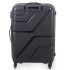 American Tourister 68Cm Medium Polypropylene Hard-Sided 4 Wheel Spinner Carry-On Luggage (Black)