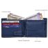 URBAN FOREST Oliver Blue Leather Wallet for Men, 6 Card Slot