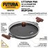 Hawkins Futura 24 cm Uttapam Pan, Pancake Tava, Non Stick Uttapa Tawa, Pancake Pan, Snack Maker, Black (NUP24G)