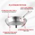 Vinod Platinum Triply Stainless Steel Frypan 20 cm | 2.5 mm Thick | Steel Pan | Scratch Resistant | 5 Year Warranty | Induction & Gas Friendly, Heavy Bottom