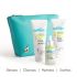 mCaffeine Skincare Kit for Women & Men with Vitamin C Face Serum, Face Wash & Face Scrub | Green Tea Detox Facial Kit with Free Makeup Pouch | Skincare Routine Kit for All Skin Types