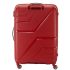 American Tourister Upland 68Cm Polypropylene Hard-Sided Spinner Carry-On Luggage (Deep Red)
