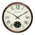 Titan Classic Sub-Second Analog Wall Clock - Wood Finish(35Cm X 35 Cm)