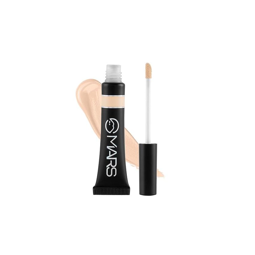 MARS Seal the Deal High Coverage Concealer | Lightweight & Creamy Formula | Easy to Blend (10.0 gm) (Creamy Beige)