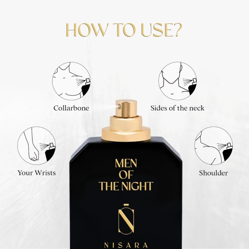Nisara Men Of The Night & Glorious Oud Eau De Parfum 100ml X 2 | Perfume Combo For Men & Women | Musky-Woody-Amber Fragrance