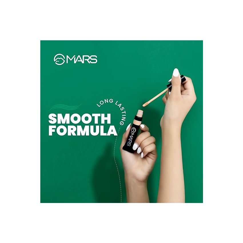 MARS Seal the Deal High Coverage Concealer | Lightweight & Creamy Formula | Easy to Blend (10.0 gm) (Creamy Beige)