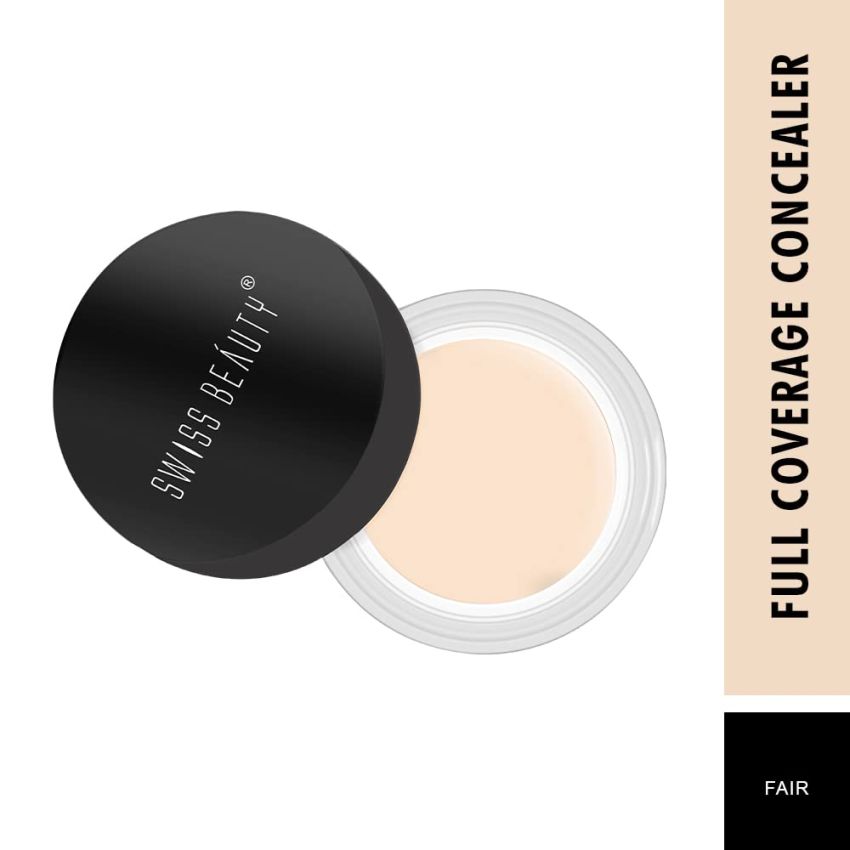 Swiss Beauty Full Coverage Concealer, Shade- Light Fairest, 10gm