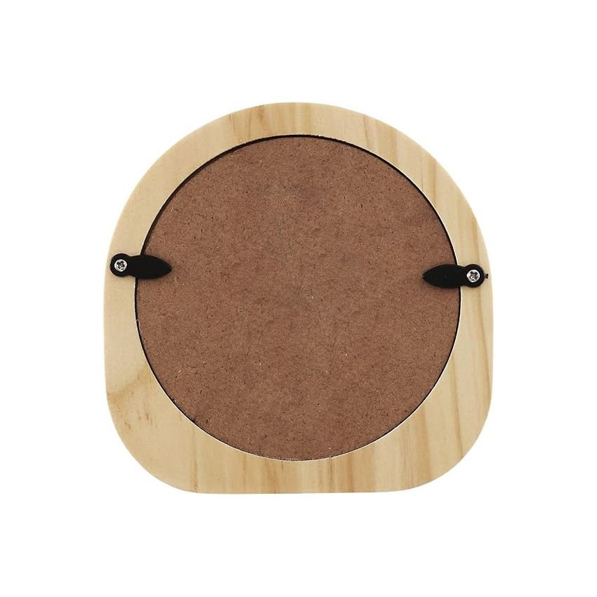 Titan Classic Light Brown Wooden Table Clock - T0003Wa01 - Analog, 11 Cm