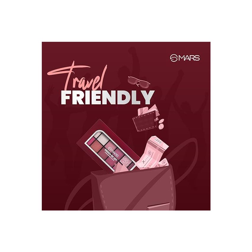 MARS 12 Shades Dance of Joy Eyeshadow Palette | Highly Pigmented and Blendable | Multicolor | Matte and Shimmer Finish (13.2g) (Shade-01)