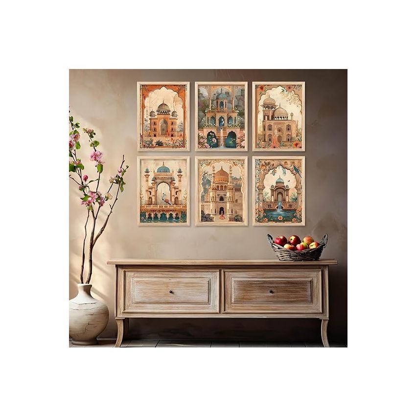 kotart Traditional Madhubani Art Paintings with Frame for Home Decoration - Traditional Framed Painting for Living Room Bedroom Office Decor - Pichwai Wall Art Painting for Wall Decoration - (10x13 inch, B)