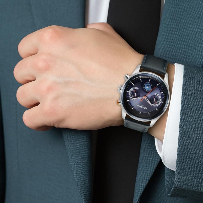 Titan Octane Phoenix Quartz Multifunction Blue Dial with Blue Leather Strap Watch for Men-1805KL01/NT1805KL01