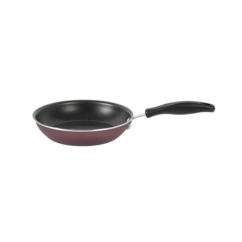 Meyer Merlot Aluminium Non-Stick Frypan | Frying Pan | Omlette pan | Fry pan with Stick Handle | Small Pan | Egg Pan | Gas and Induction Compatible| 100% Toxic Free, 24cm/ 1.64 Liters