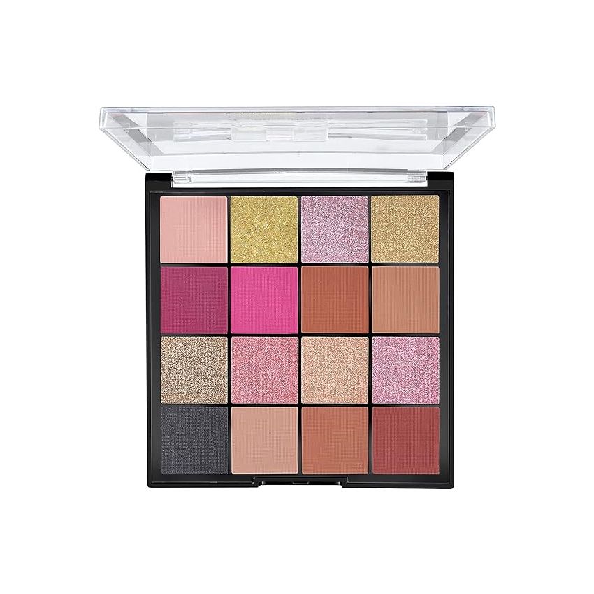 MARS Highly Pigmented Mesmereyes Smoky Eyes, 16-Color Eyeshadow Palette | Multicolor | Matte Finish | Shimmery Eye Shadow Palette | (20.8 G) (02-Multicolor)