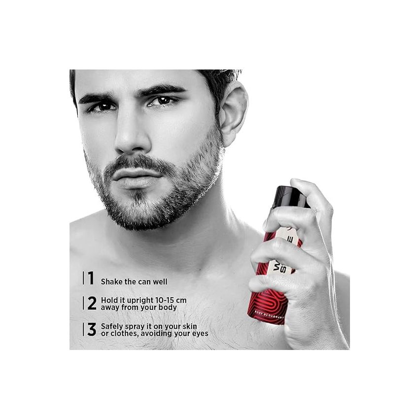 Wild Stone Red Deodorant Body Spray for Men, 225ml