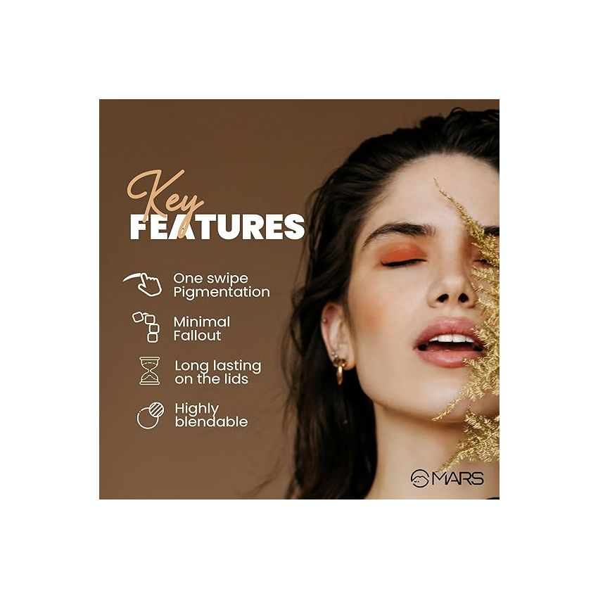 MARS Fantasy 15 Eyeshadow Palette | Highly Pigmented & Easy to Blend | Matte and Shimmer Shades (22.5g) (01-Multicolor)