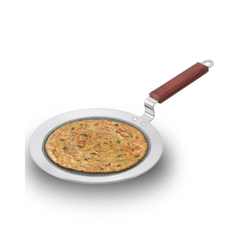 Hawkins Futura 24 cm Frying Pan, Non Stick Fry Pan, Rounded Side Frypan for Easy Stirring, Black (NF24R)