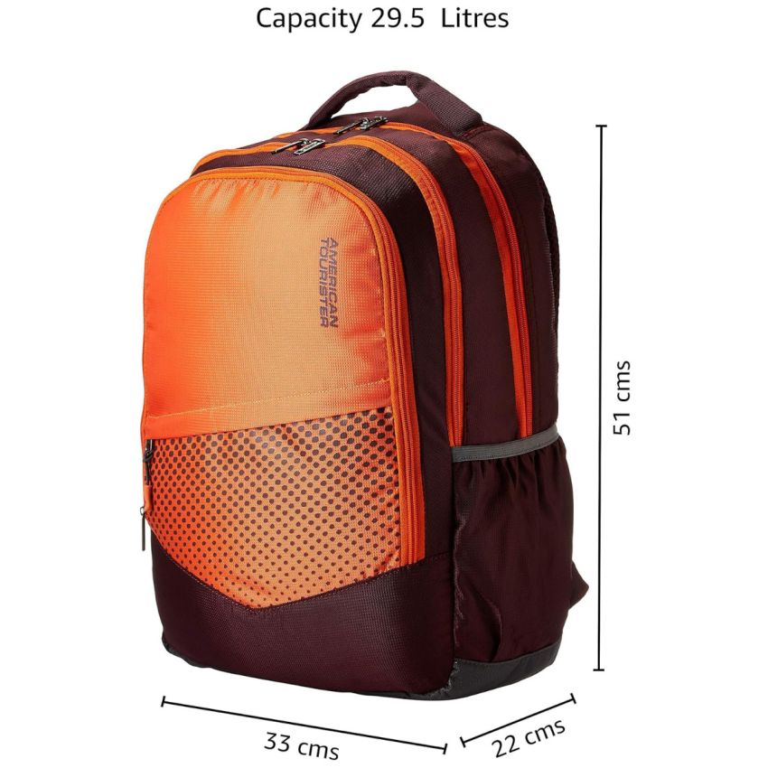 American Tourister 29.5 Ltrs Large Size Standard Backpack (Amt Mist Sch Bag02 Magenta) Magenta