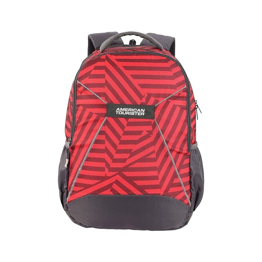 American Tourister 32.5 Ltrs Large Size Standard Backpack (Amt Mist Sch Bag03 Red), Dark Red