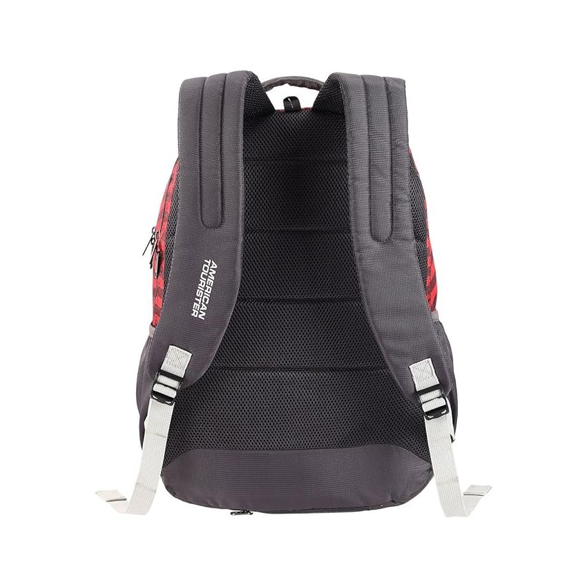 American Tourister 32.5 Ltrs Large Size Standard Backpack (Amt Mist Sch Bag03 Red), Dark Red