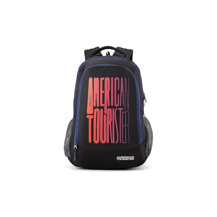 American Tourister 32.5 Ltrs Large Size Standard Backpack (Amt Mist Sch Bag03 Red), Dark Red