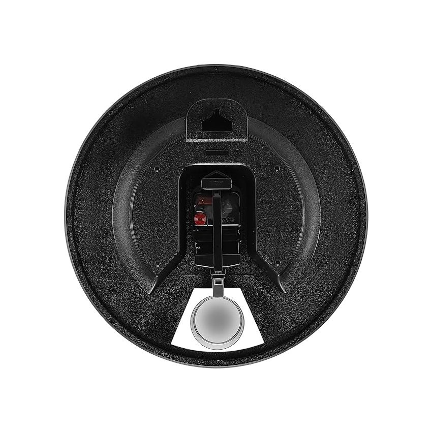 Titan Contemporary Round Pendulum Clock with a Metallic Finish and Silent Sweep - 35 cm x 35 cm (Medium)