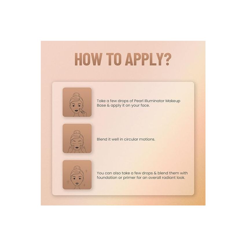 Swiss Beauty Foundation Pearl Illuminator Liquid Highlighter With Radiance Finish | Waterproof, Easily Blendable Illuminator For Face Makeup | Shade -01, 35Gm |