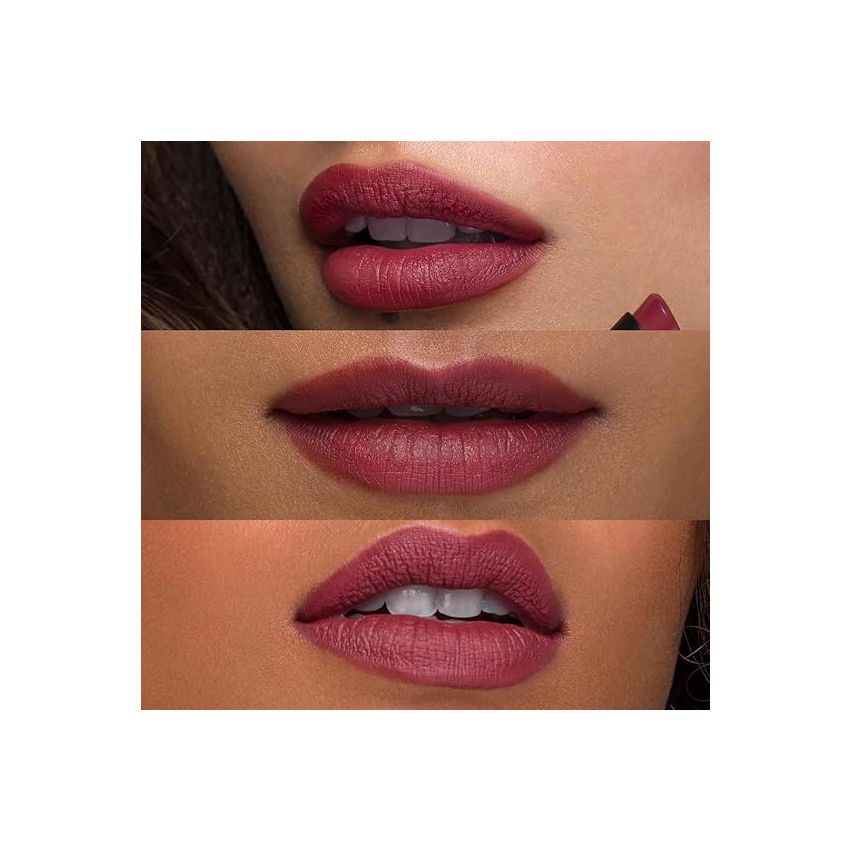 SUGAR Cosmetics Nothing Else Matter Longwear Matte Lipstick | Lasts Up To 8+ Hours| 100% Vegan | 3.2gm - 12 Teak Over (Purple Brown, Brown Burgundy)