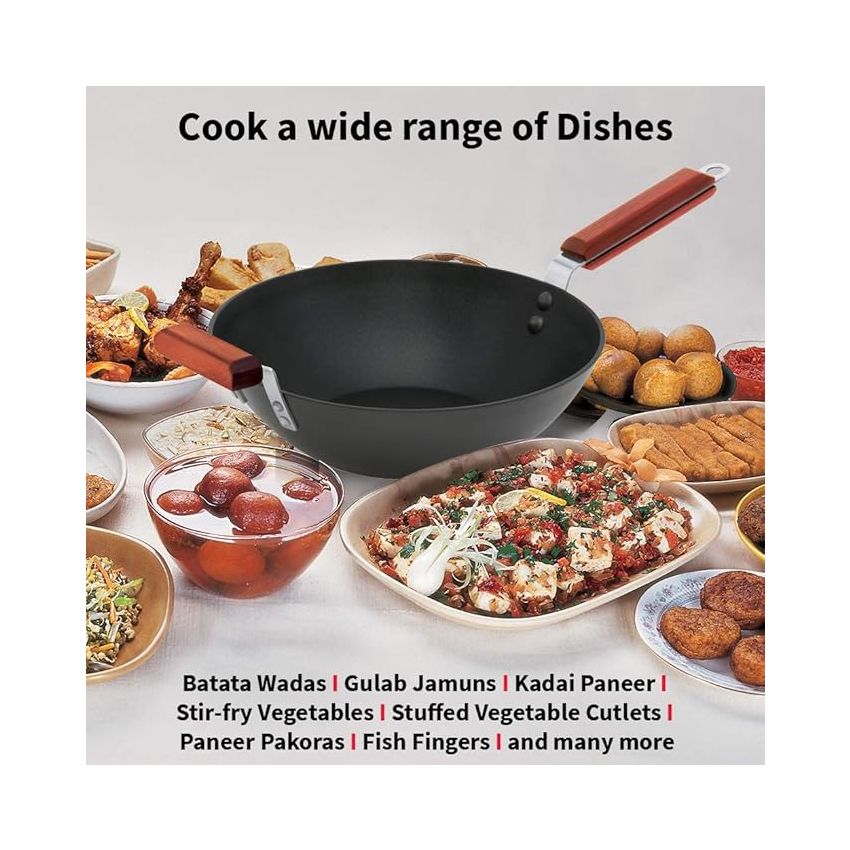 Futura Stir-Fry Wok 3 Litre with Induction Base Without lid