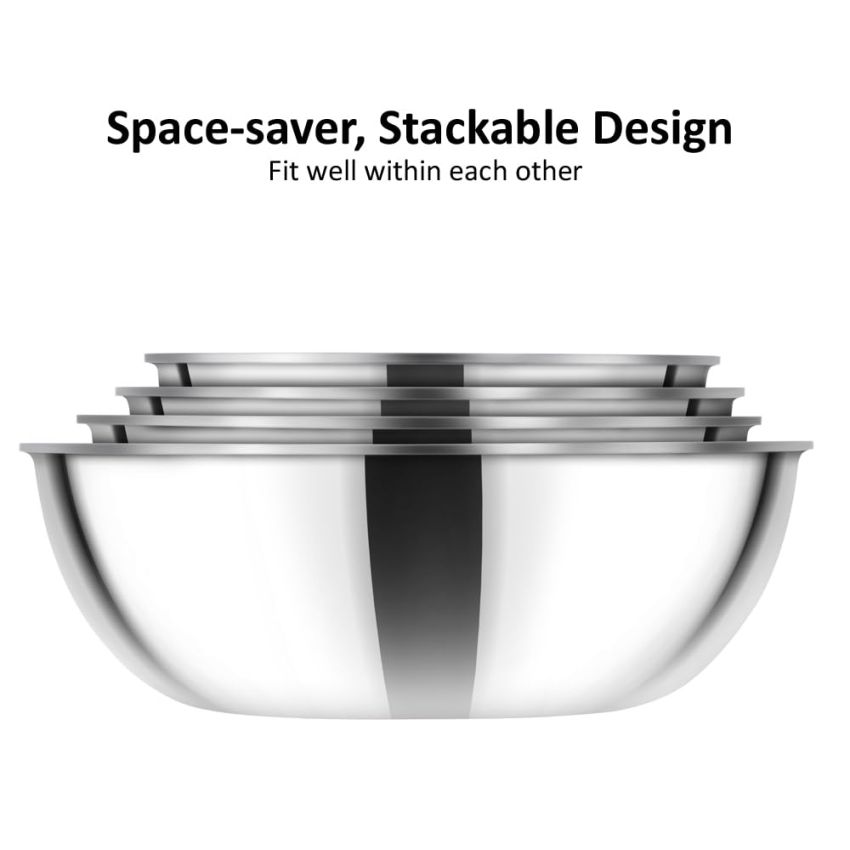 Hawkins 3 Litre Metro Kadhai, Triply Stainless Steel Induction Tasla, Silver (SSTA30)