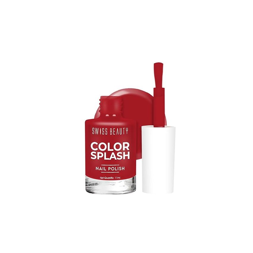 Swiss Beauty Color Splash Nail Polish with Glossy Gel Finish | Non-Chipping, Quick drying, Long-Lasting Nail paint | Shade- 54, 15ml