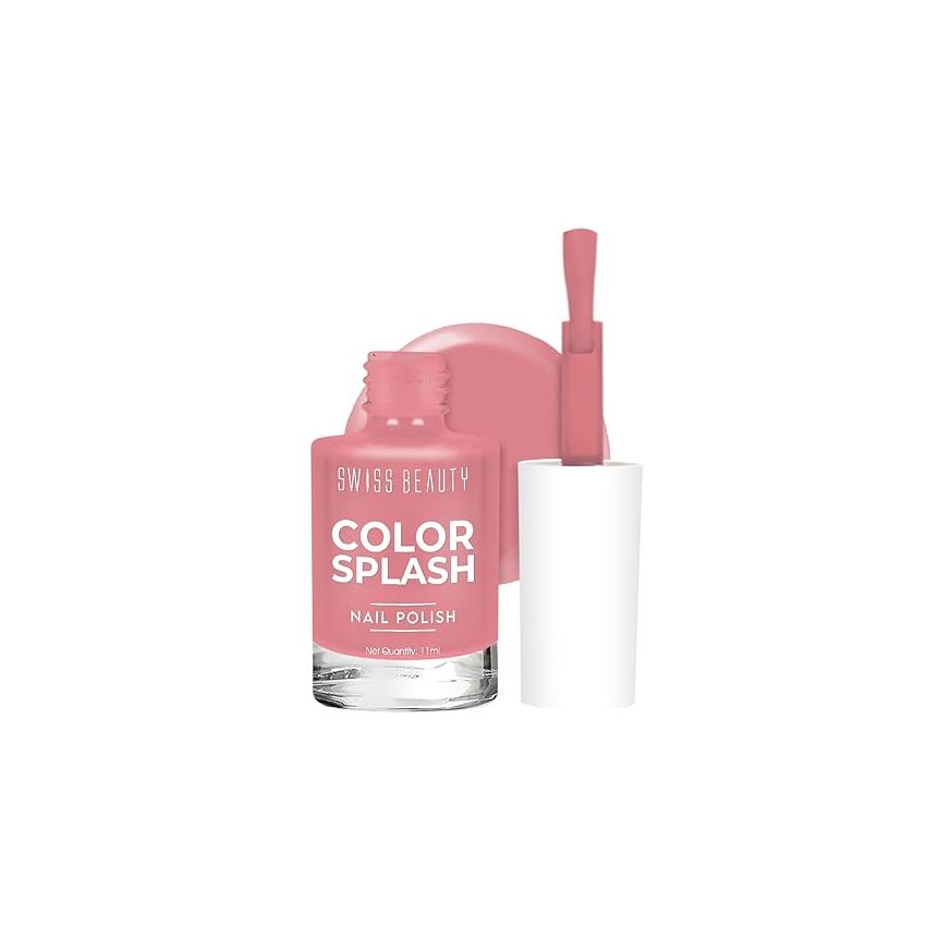 Swiss Beauty Color Splash Nail Polish with Glossy Gel Finish | Non-Chipping, Quick drying, Long-Lasting Nail paint | Shade- 05, 15ml