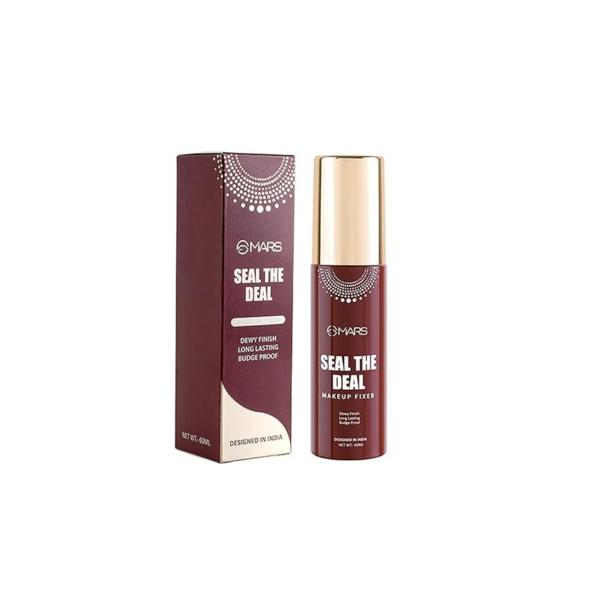 MARS Seal the Deal Long-Lasting Makeup Fixer Spray with Hyaluronic Acid | Hydrating Dewy Base Setting Spray for Professional Face Makeup | Budge Proof | Non Sticky | 60 ml