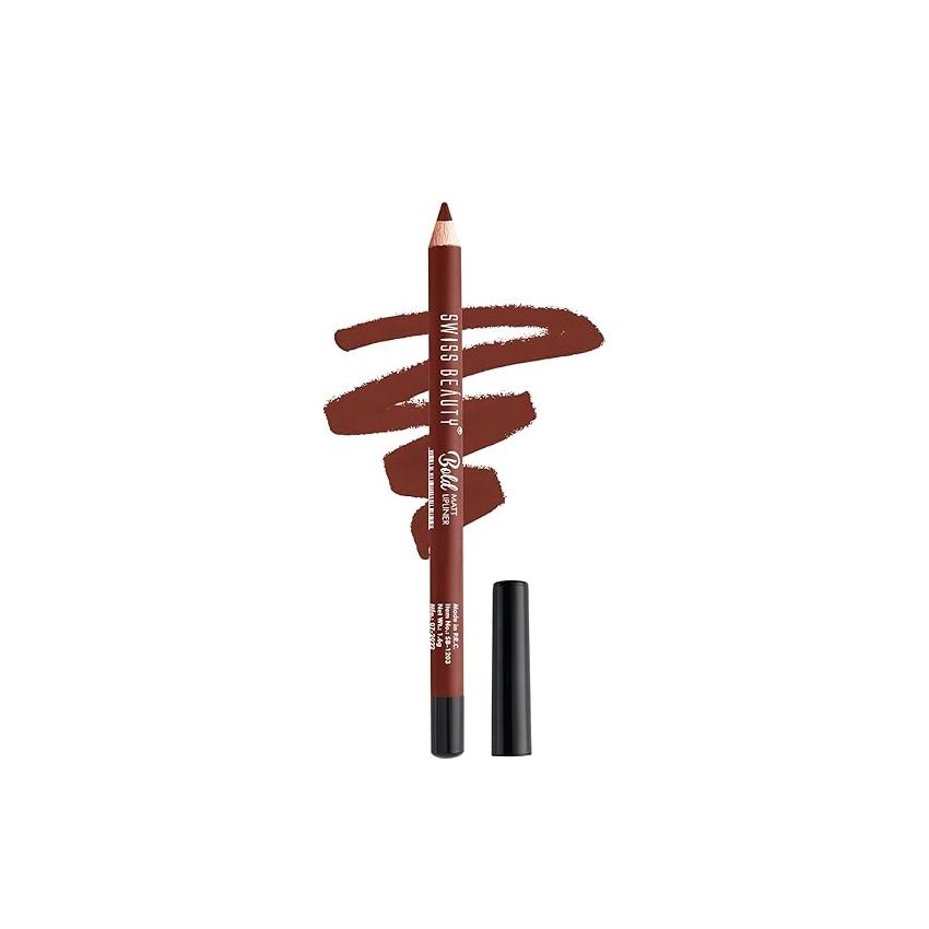 Swiss Beauty Bold Matt Lip Liner | Long-lasting |Matte Finish | Non-drying | Shade-06, 1.6gm