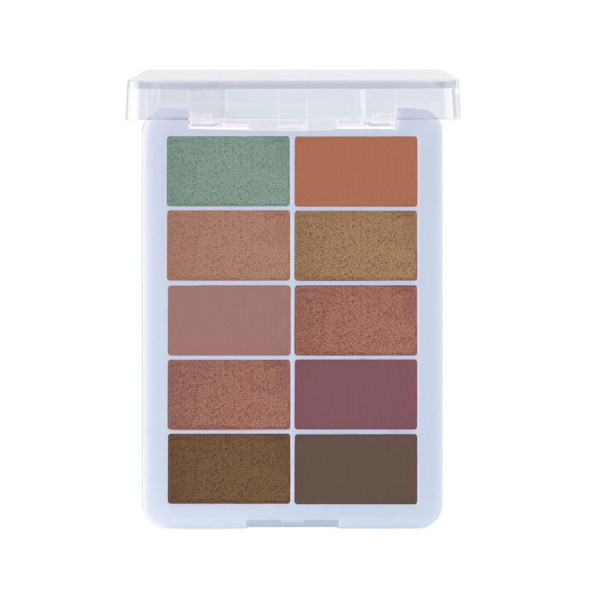 MARS Shimmer And Matte Eyeshadow Palette Powder | 10 Highly Pigmented & Blendable Shades (10.0 Gm) (Shade-01), Multicolor, Shimmery Finish