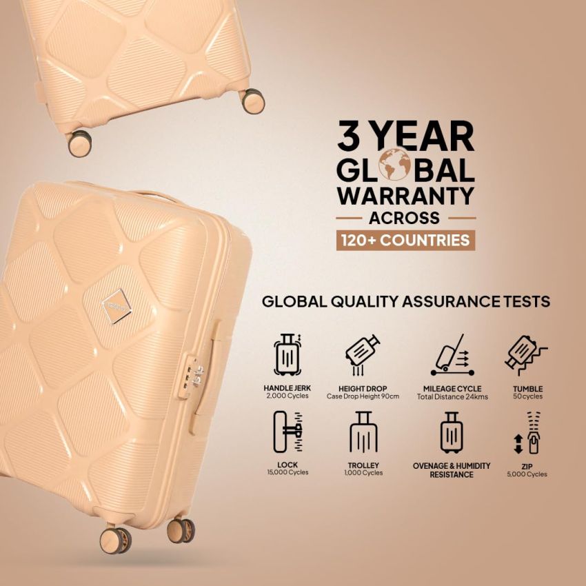 American Tourister AMT INSTAVIBE+ 3PCS PEACH BLS