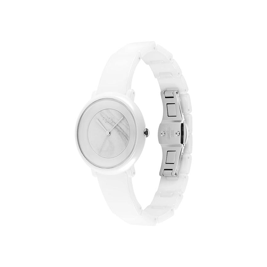 Titan Analog White Dial Women's Watch-95145KC01