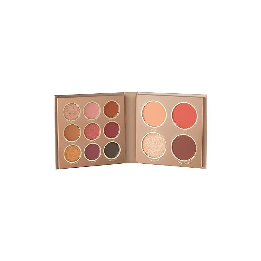 MARS The City Paradise Makeup Kit | Highly Pigmented and Blendable | 9 Eyeshadow Palette with 1 Highlighter, Blusher, Bronzer & Compact Powder each (16.0 gm) (03-Chandigarh)