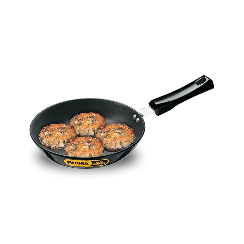 Hawkins Futura 20 cm Frying Pan, Hard Anodised Fry Pan, Small Frying Pan, Black (AF20)