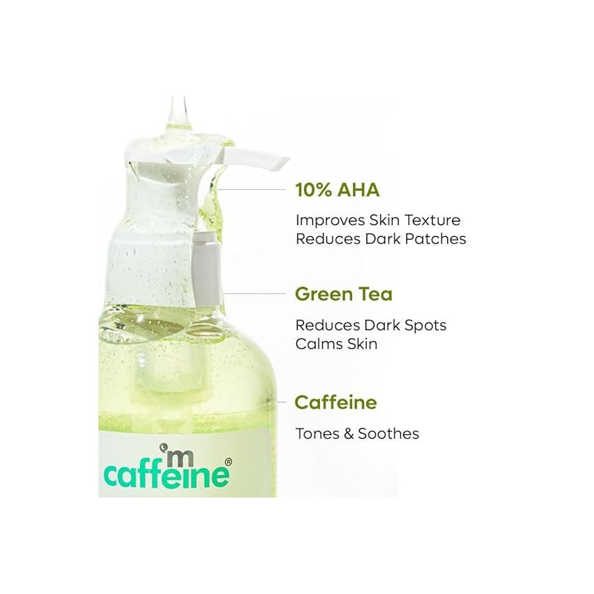 mCaffeine Glycolic Acid & Kojic Acid Body Wash (Pack of 2) | Value Pack Combo for Pigmentation & Dark Spots Correction | 10% AHA| Exfoliating Shower Gel for Men & Women