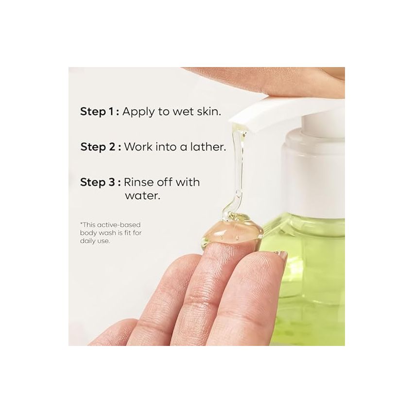 mCaffeine Glycolic Acid & Kojic Acid Body Wash (Pack of 2) | Value Pack Combo for Pigmentation & Dark Spots Correction | 10% AHA| Exfoliating Shower Gel for Men & Women